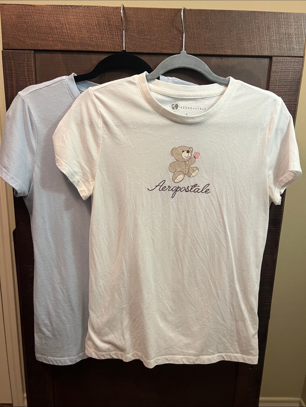 Aeropostale Graphic Tee Blue and Cream Bundle